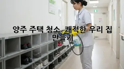 양주 주택 청소 ✨ 쾌적한 우리 집 만들기 🏡